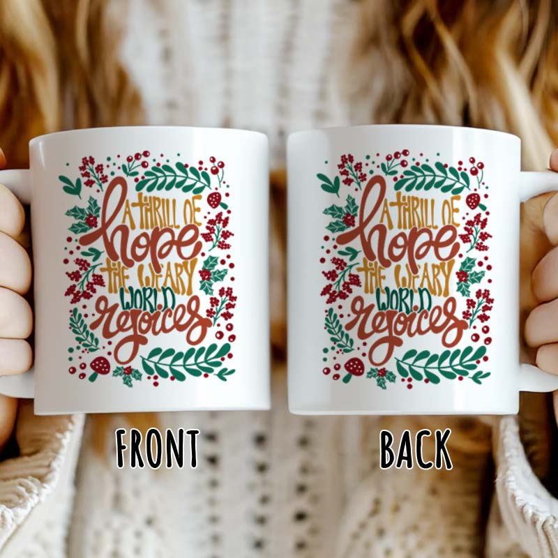 A Thrill Of Hope - Personalized Mug