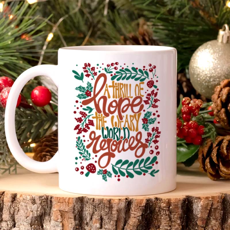 A Thrill Of Hope - Personalized Mug