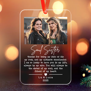 Soul Sister - Christmas Gift For Best Friend, Sister - Personalized Acrylic Ornament