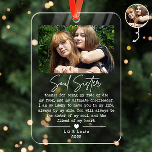 Soul Sister - Christmas Gift For Best Friend, Sister - Personalized Acrylic Ornament