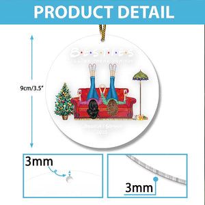 Besties I'll Be There For You - Christmas Bestie Gift - Personalized Acrylic Ornament