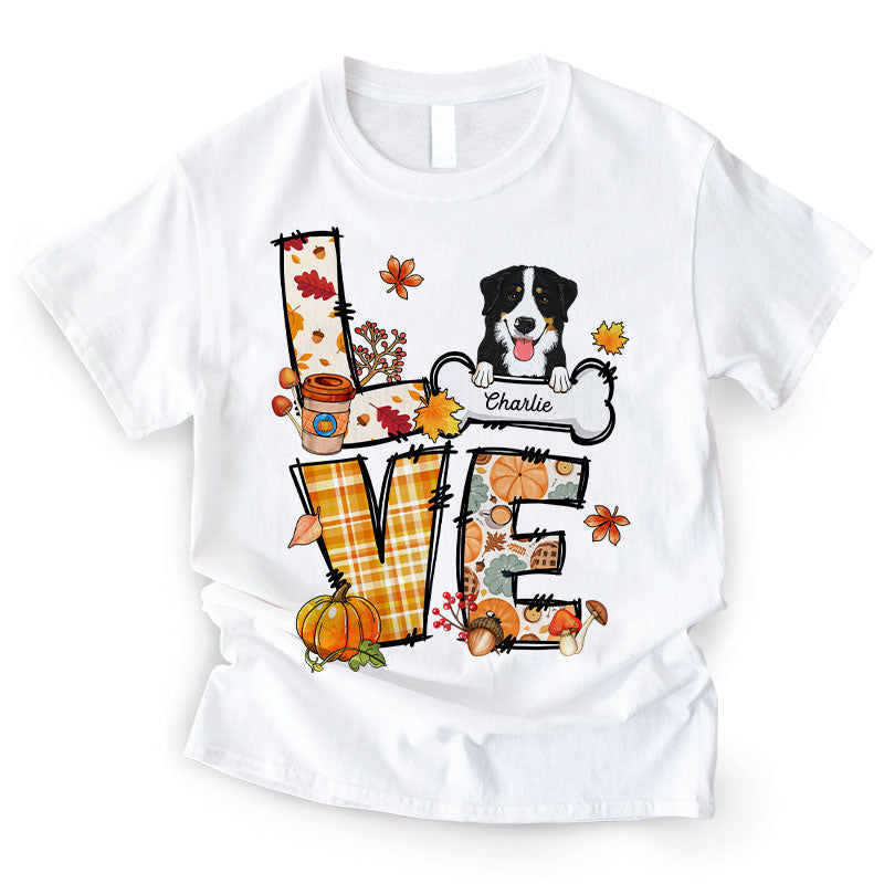 Pumpkin Spice & Pets - Gift For Pet Lovers - Personalized T-Shirt