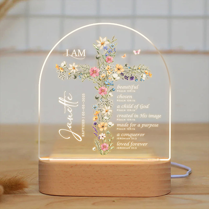 Child Of God - Bible Verse - Gifts For Women, Christian Gifts, Jesus Lover Gifts - Personalized LED Light