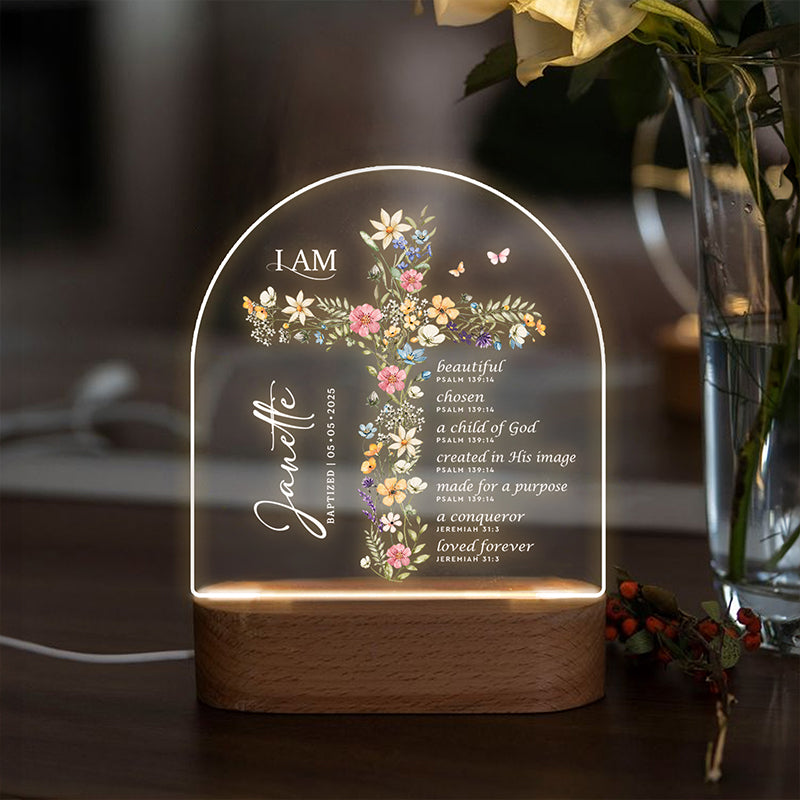 Child Of God - Bible Verse - Gifts For Women, Christian Gifts, Jesus Lover Gifts - Personalized LED Light