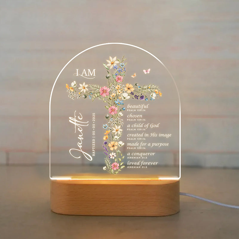 Child Of God - Bible Verse - Gifts For Women, Christian Gifts, Jesus Lover Gifts - Personalized LED Light