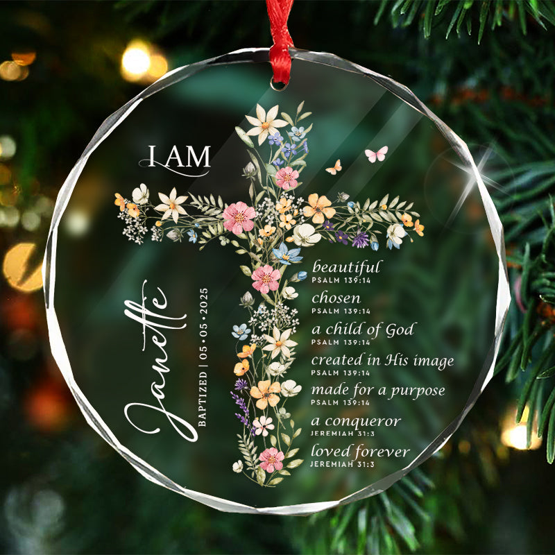 Child Of God - Bible Verse - Gifts For Women, Christian Gifts, Jesus Lover Gifts - Personalized Circle Glass Ornament