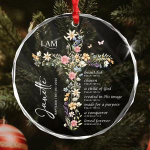 Child Of God - Bible Verse - Gifts For Women, Christian Gifts, Jesus Lover Gifts - Personalized Circle Glass Ornament