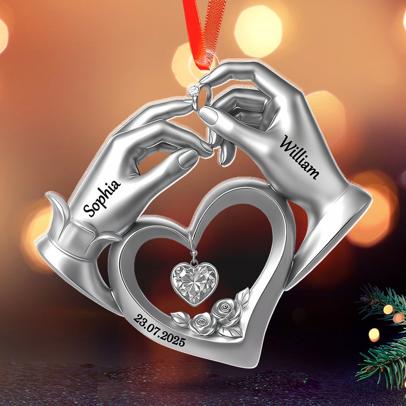 Anniversary Wedding Gifts For Couples - Personalized Acrylic Orrnament