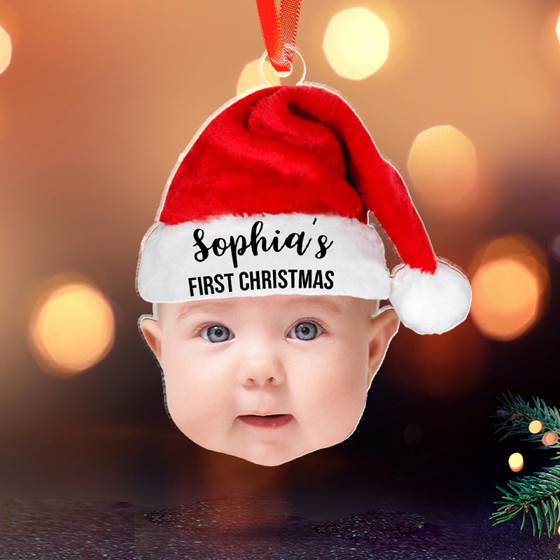 Baby's First Christmas - Personalized Acrylic Photo Ornament
