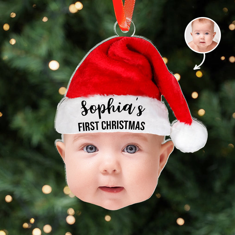 Baby's First Christmas - Personalized Acrylic Photo Ornament