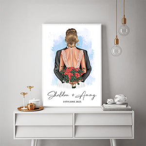 Love Fairytale - Bride & Groom - Personalized Poster