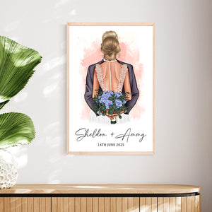 Love Fairytale - Bride & Groom - Personalized Poster