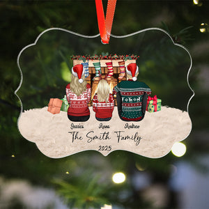 Christmas Our Family With Pet - Personalized Acrylic Ornament