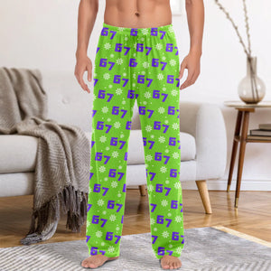 Green Christmas 67 - Holiday Snowflake, Cozy Winter Sleepwear For Men, Women - Personalized Pajama Pants