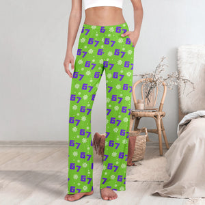 Green Christmas 67 - Holiday Snowflake, Cozy Winter Sleepwear For Men, Women - Personalized Pajama Pants