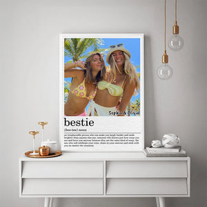 Custom Photo Dad Definition - Father’s Day Gift, Besties, Sister, Family Gift - Personalized Poster