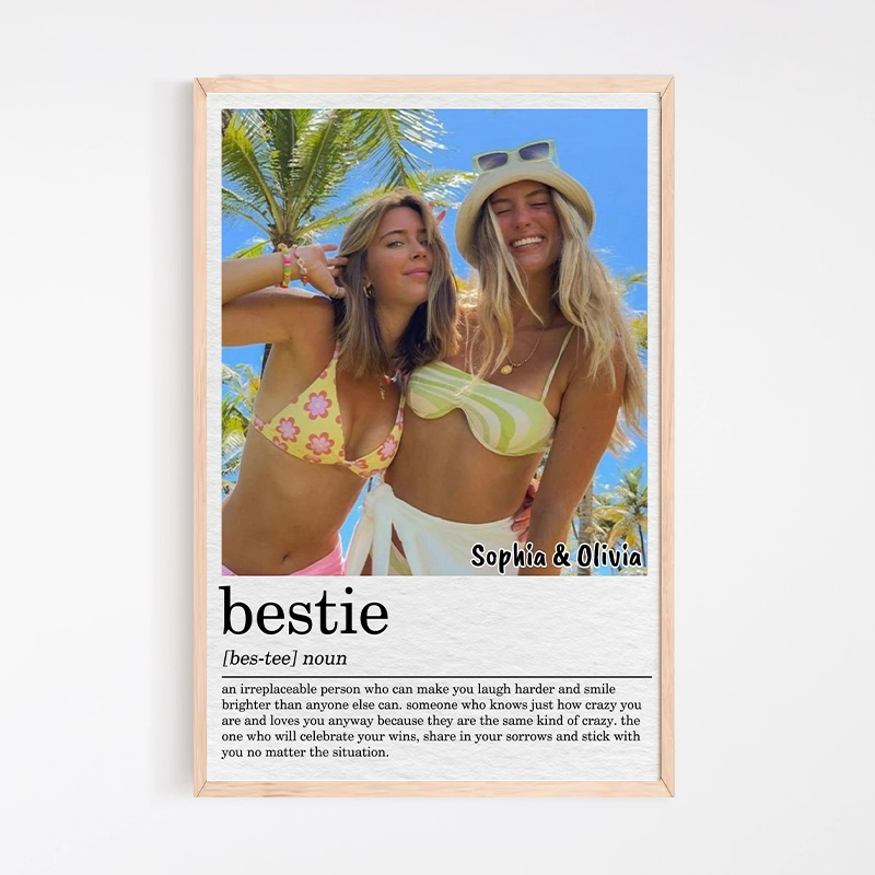 Custom Photo Dad Definition - Father’s Day Gift, Besties, Sister, Family Gift - Personalized Poster