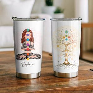 Meditation Spiritual - Yoga Lovers, Meditation Lovers, Self-care Gift - Personalized Tumbler