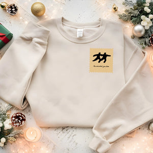 Minimalist Stamp You Are What You Love - Minimal Patch, Gift For Couple - Personalized T-Shirt