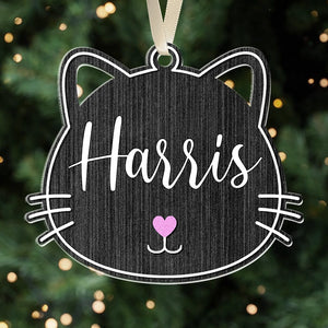 Custom Cat - Christmas Gift For Cat Lovers - Personalized Acrylic Ornament