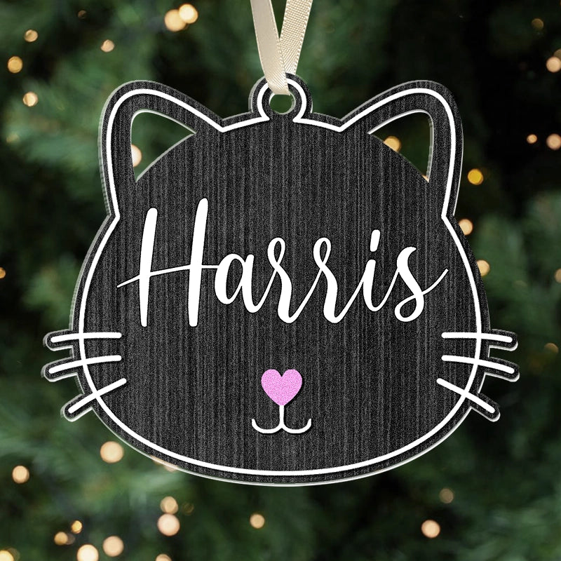 Custom Cat - Christmas Gift For Cat Lovers - Personalized Acrylic Ornament