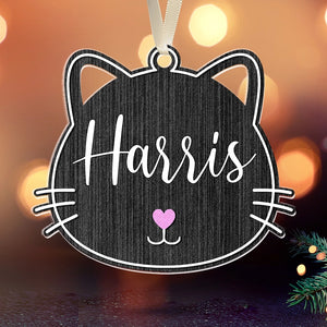 Custom Cat - Christmas Gift For Cat Lovers - Personalized Acrylic Ornament