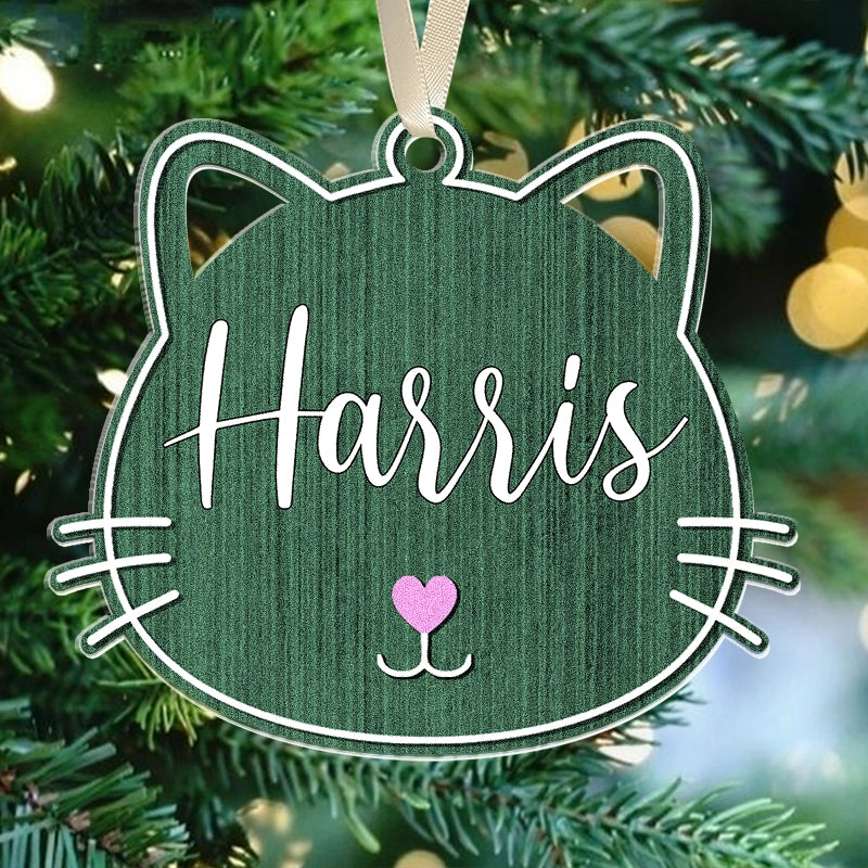 Custom Cat - Christmas Gift For Cat Lovers - Personalized Acrylic Ornament