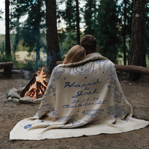 The Story Of Us - Wedding Gift, Gift For Couples - Personalized Blanket