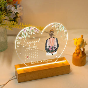Engaged Calendar - Personalized LED Light