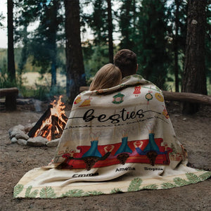 True Friends Are The Family We Choose - Christmas Gift For Besties - Personalized Blanket