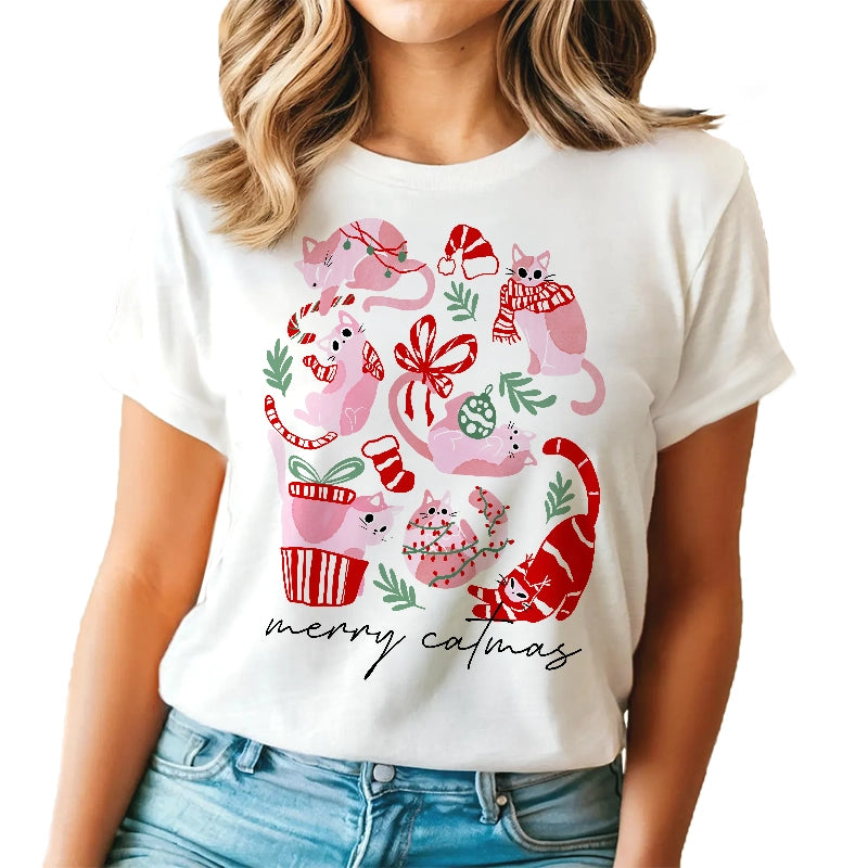 Merry Catmas - Funny Christmas Cat, Gift For Cat Lovers, Pet Lovers - Personalized T-Shirt