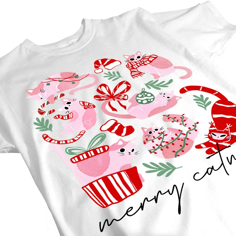 Merry Catmas - Funny Christmas Cat, Gift For Cat Lovers, Pet Lovers - Personalized T-Shirt