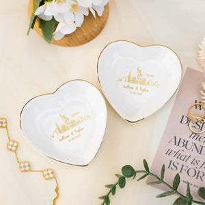 City Skyline - Couple Gift - Personalized Jewelry Dish