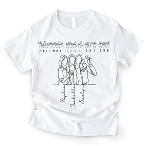 Besties American Sign Language - Gift For Best Friends - Personalized T-Shirt