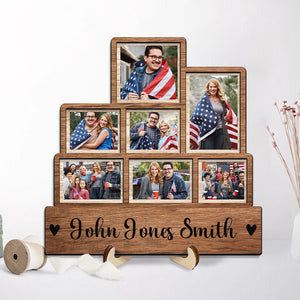 Our Family - Custom Photo Family Gift - Personalized Wooden Plaque