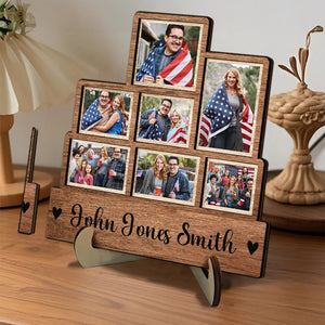 Our Family - Custom Photo Family Gift - Personalized Wooden Plaque