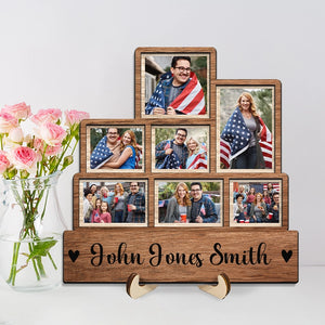 Our Family - Custom Photo Family Gift - Personalized Wooden Plaque
