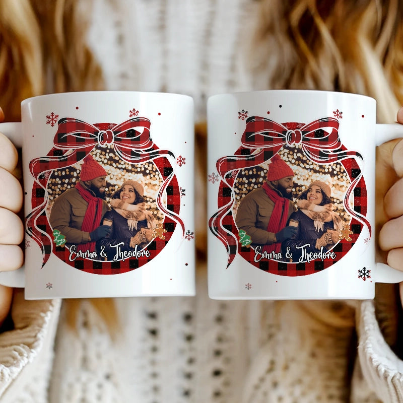 Custom Photo Xmas Together - Personalized Mug