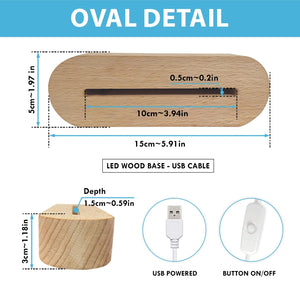 Animal Baby Birth Stats - Personalized LED Light