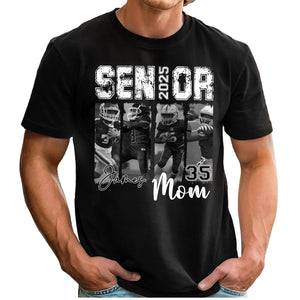 Senior Football Mom - Football Mom, Grandma Gift - Personalized T-Shirt