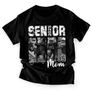 Senior Football Mom - Football Mom, Grandma Gift - Personalized T-Shirt