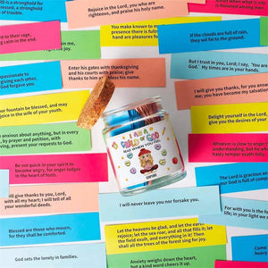 I Am A Child Of God - Encouraging Christian Gift, Hallow Grace Scripture Jar, Birthday - Personalized Bible Verse Jar