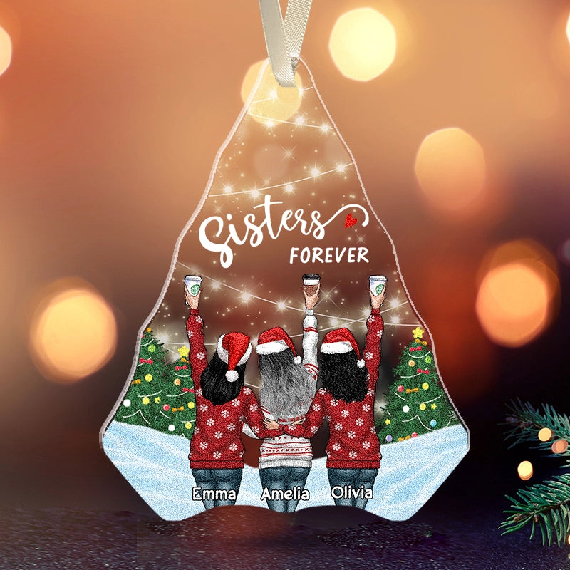 Besties Forever - Soul Sisters Christmas Gift - Personalized Acrylic Ornament