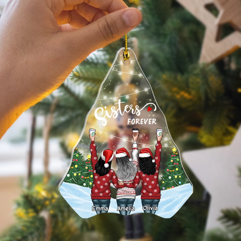 Besties Forever - Soul Sisters Christmas Gift - Personalized Acrylic Ornament