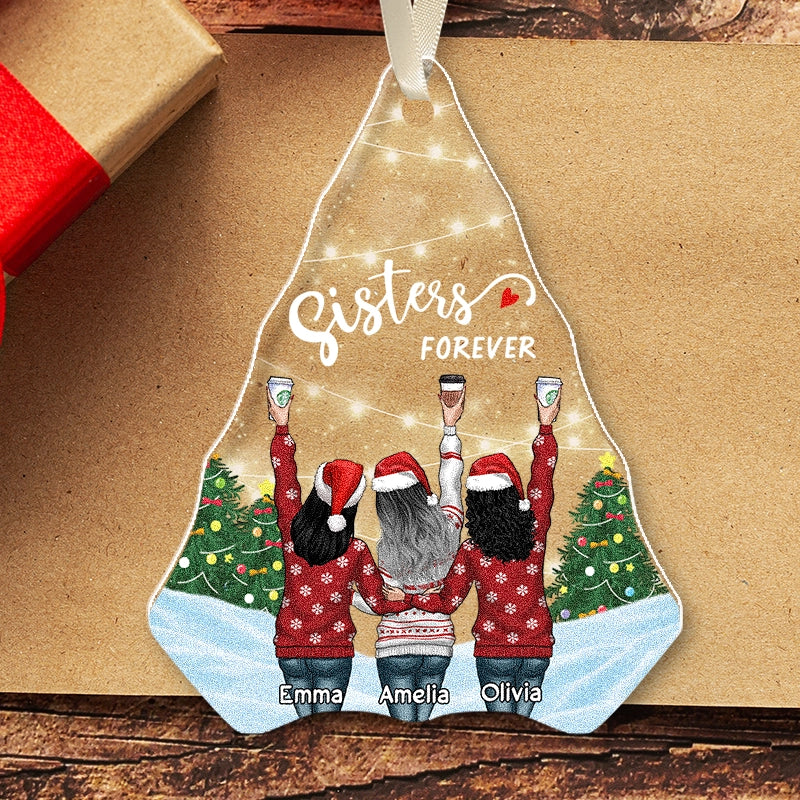 Besties Forever - Soul Sisters Christmas Gift - Personalized Acrylic Ornament