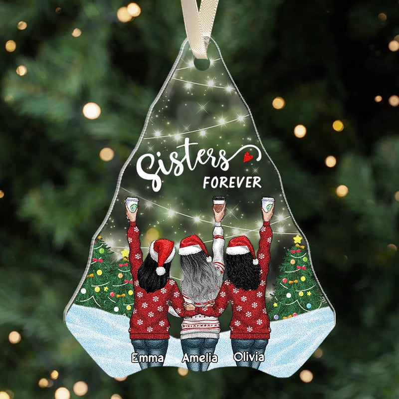 Besties Forever - Soul Sisters Christmas Gift - Personalized Acrylic Ornament