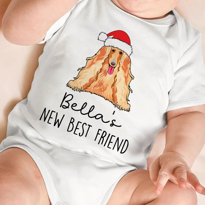 New Best Friend - Protected By Pets - Personalized Baby Onesie
