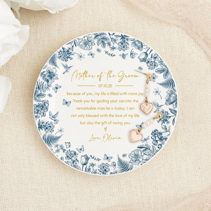 Mother Of The Groom - Personalized Jewelry Dish