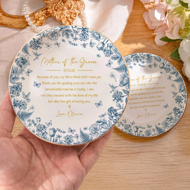 Mother Of The Groom - Personalized Jewelry Dish