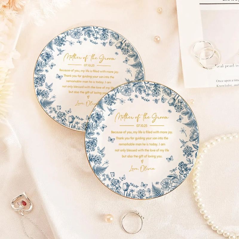 Mother Of The Groom - Personalized Jewelry Dish